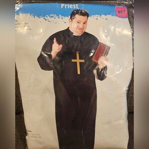 Fun World Adult Priest Costume One Size Fits Most